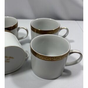 VTG Royal Gallery Gold Buffet Teacups Set of 4 1991 Macys Fine China